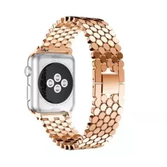 Curea de dama compatibila Apple Watch, otel inoxidabil - Auriu