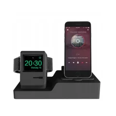 Încărcător 3 in 1 pentru iPhone 11 PRO/Apple Watch/Airpods, Gonga® - Negru