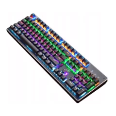 Tastatură mecanică, joc de lumini, RGB, Gonga® - Negru