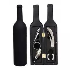 Set 6 accesorii pentru vin, model sticla de vin, Gonga®