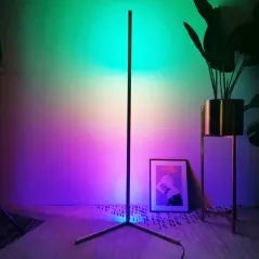 Lampă de podea cu picior, echipată cu Leduri RGB, Gonga® - Multicolor