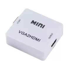 Convertor de imagine și sunet de la VGA la HDMI - Alb