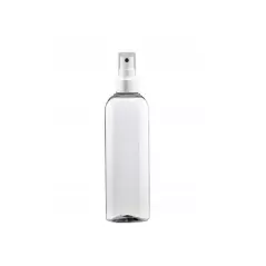 Recipient pentru lichide tip spray, forma cilindrica, plastic, Gonga® - Transparent