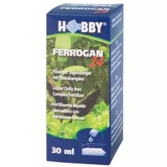 Fertilizant Hobby Ferrogan 24 cu complex de fier pentru acvariu, 30 ml