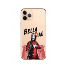 Husa de protectie din silicon, model Bella Ciao, iPhone 11 Pro, Gonga®